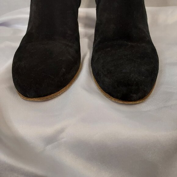 Vince Haider Black Suede Ankle Booties - Picture 6 of 8